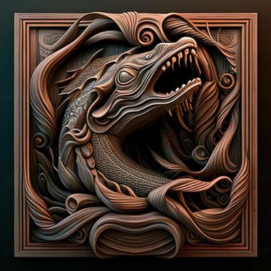 3D model sea monster (STL)